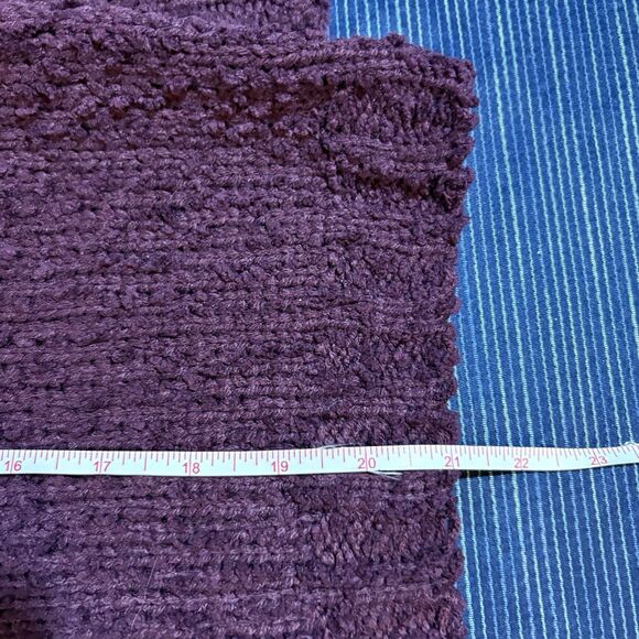 Altar’d State Chenille Sweater Womens M NWT Burgundy Cozy Soft Boho Cottagecore - Picture 8 of 9